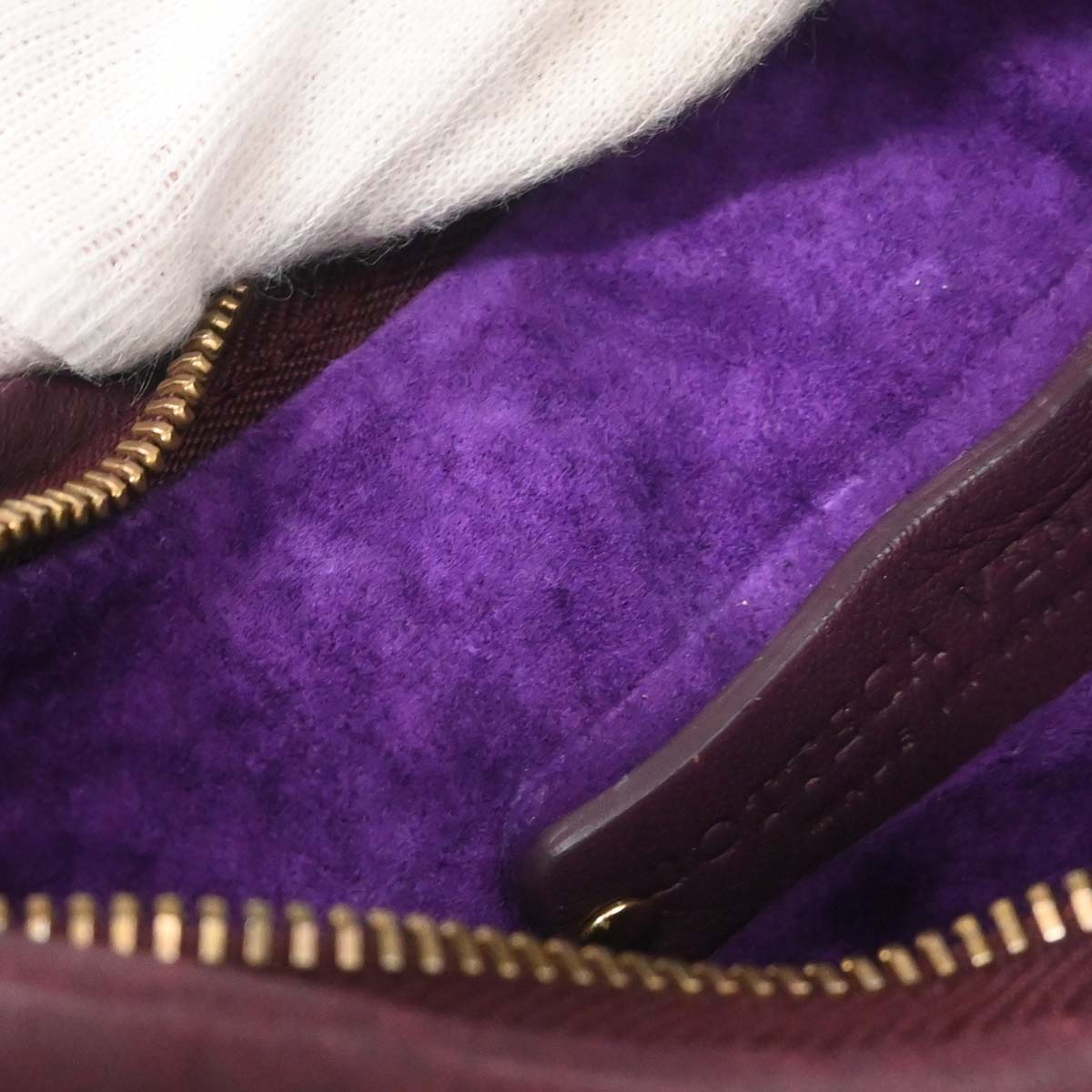 Bottega Veneta Purple Lambskin Intrecciato Hobo Handbag
