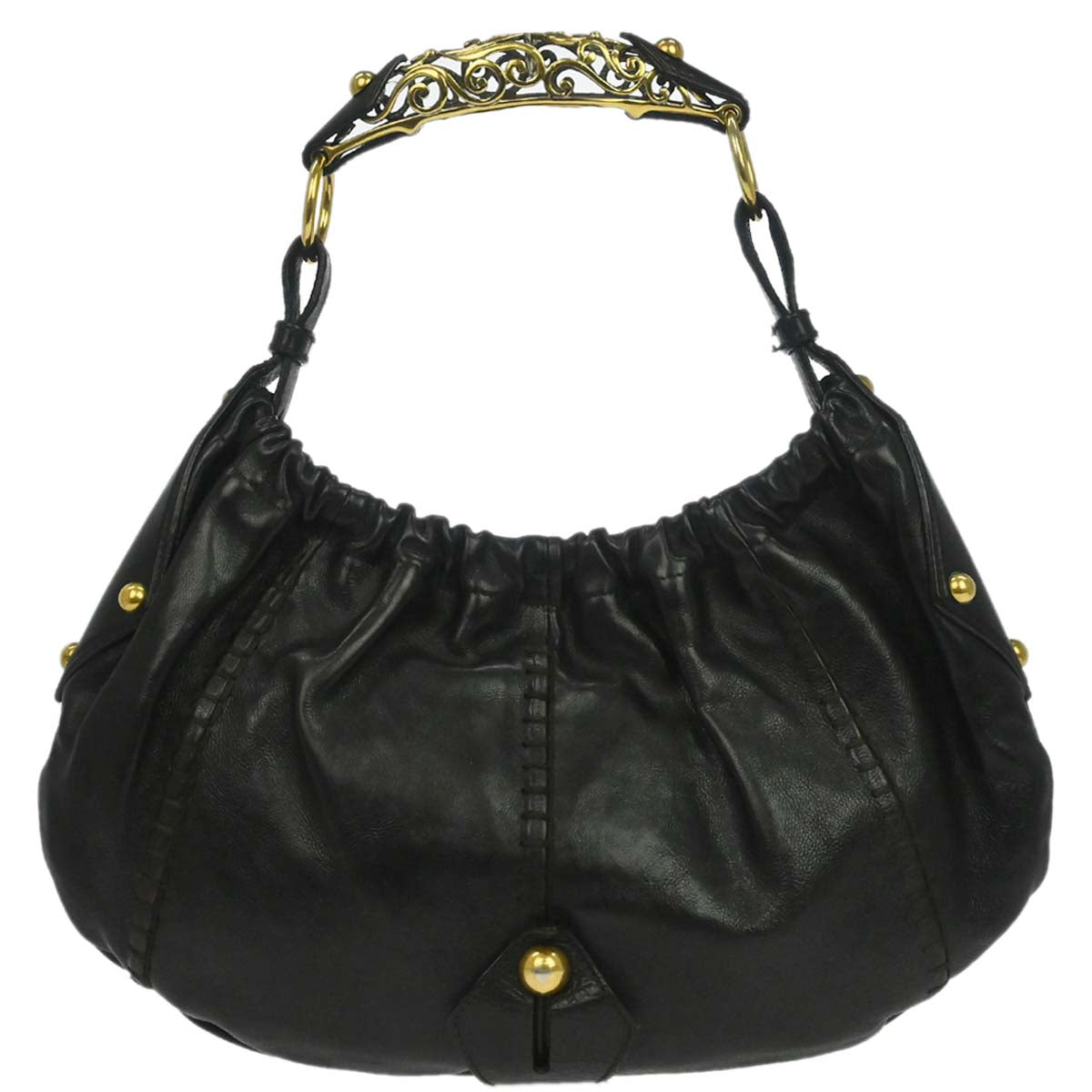 Yves Saint Laurent Dark Brown Medium Mombasa Handbag