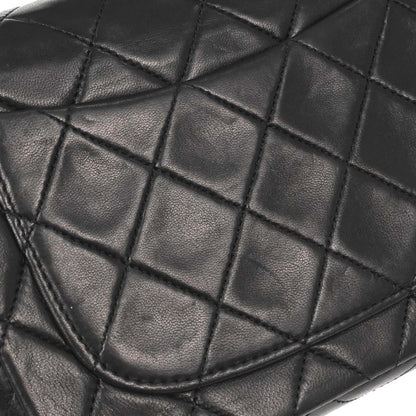Chanel 1989-1991 Black Lambskin Mini Classic Square Flap Shoulder Bag 17