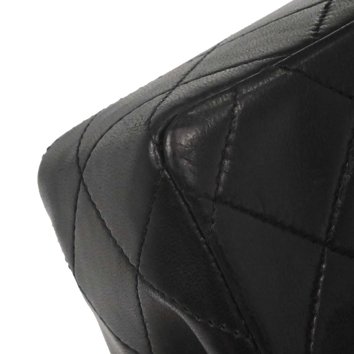 Chanel 1989-1991 Black Lambskin Mini Classic Square Flap Shoulder Bag 17