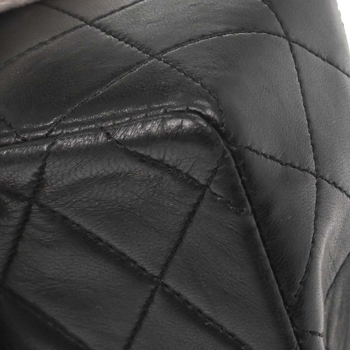 Chanel 1989-1991 Black Lambskin Mini Classic Square Flap Shoulder Bag 17