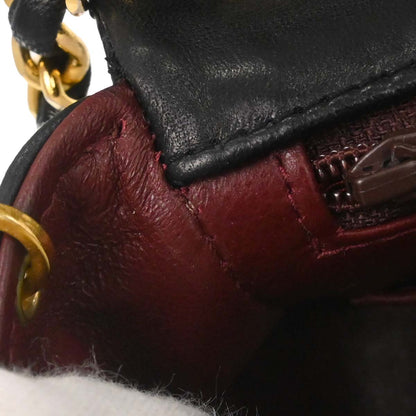 Chanel 1989-1991 Black Lambskin Mini Classic Square Flap Shoulder Bag 17