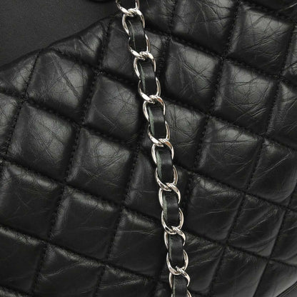 Chanel 2012-2013 Black Calfskin Bi-Coco Tote 2way Chain Handbag