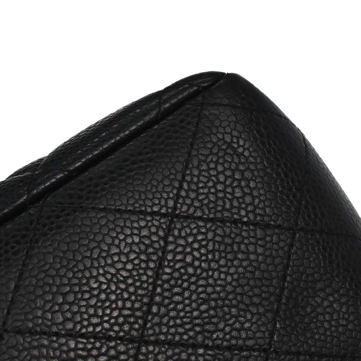 Chanel Black Caviar Skin Jumbo Classic Flap Shoulder Bag