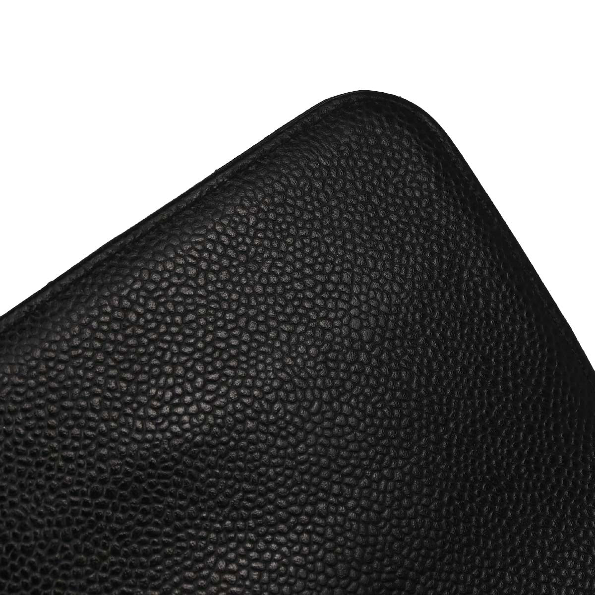 Chanel Black Caviar Skin Jumbo Classic Flap Shoulder Bag