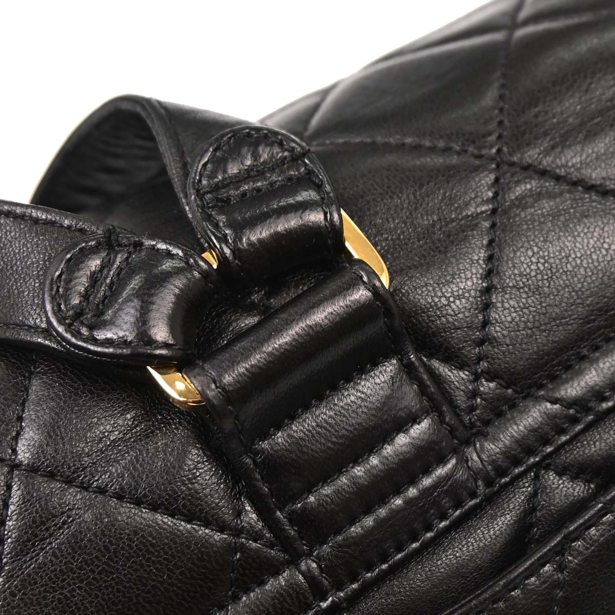 Chanel Black Lambskin Backpack