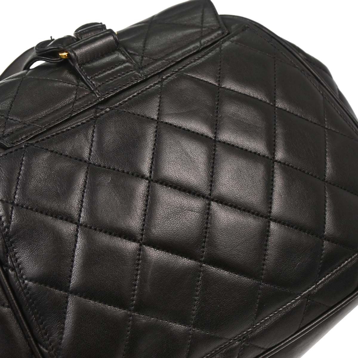 Chanel Black Lambskin Backpack