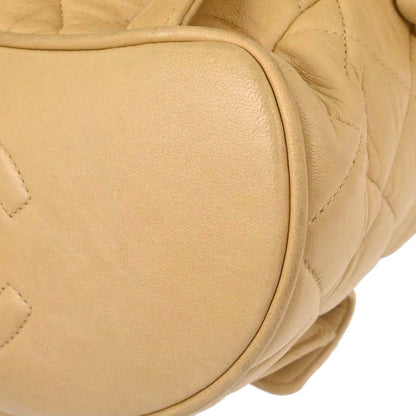 Chanel 1994-1996 Beige Lambskin Large Duma Backpack