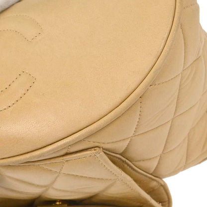 Chanel 1994-1996 Beige Lambskin Large Duma Backpack