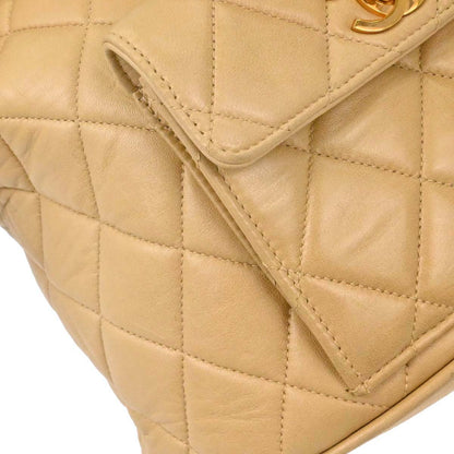 Chanel 1994-1996 Beige Lambskin Large Duma Backpack
