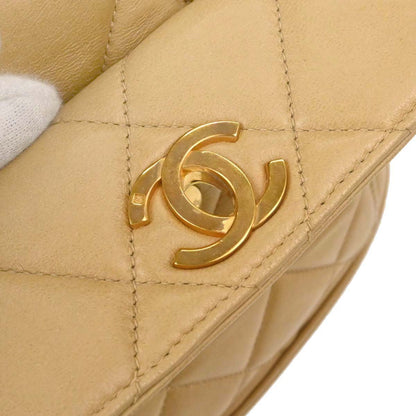 Chanel 1994-1996 Beige Lambskin Large Duma Backpack