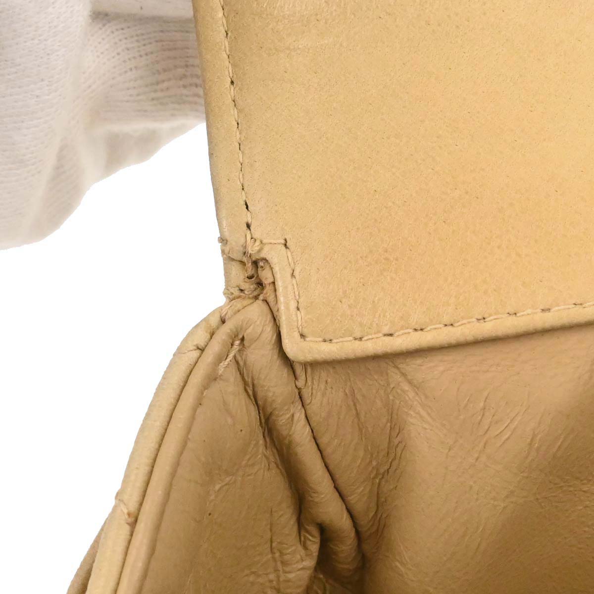 Chanel 1994-1996 Beige Lambskin Large Duma Backpack