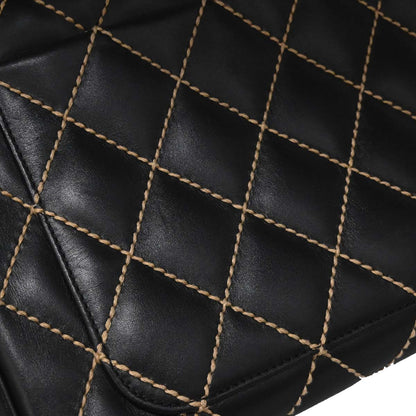 Chanel 2002-2003 Black Calfskin Wild Stitch Handbag