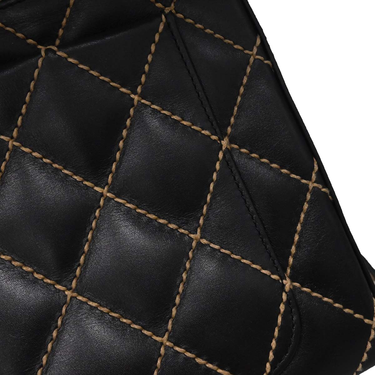 Chanel 2002-2003 Black Calfskin Wild Stitch Handbag