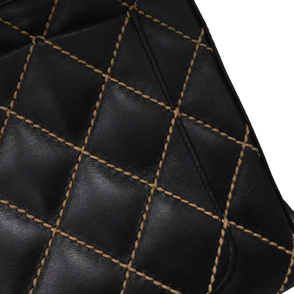 Chanel 2002-2003 Black Calfskin Wild Stitch Handbag