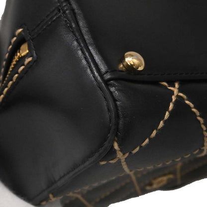 Chanel 2002-2003 Black Calfskin Wild Stitch Handbag