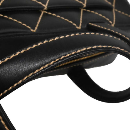 Chanel 2002-2003 Black Calfskin Wild Stitch Handbag