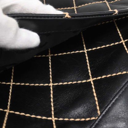Chanel 2002-2003 Black Calfskin Wild Stitch Handbag