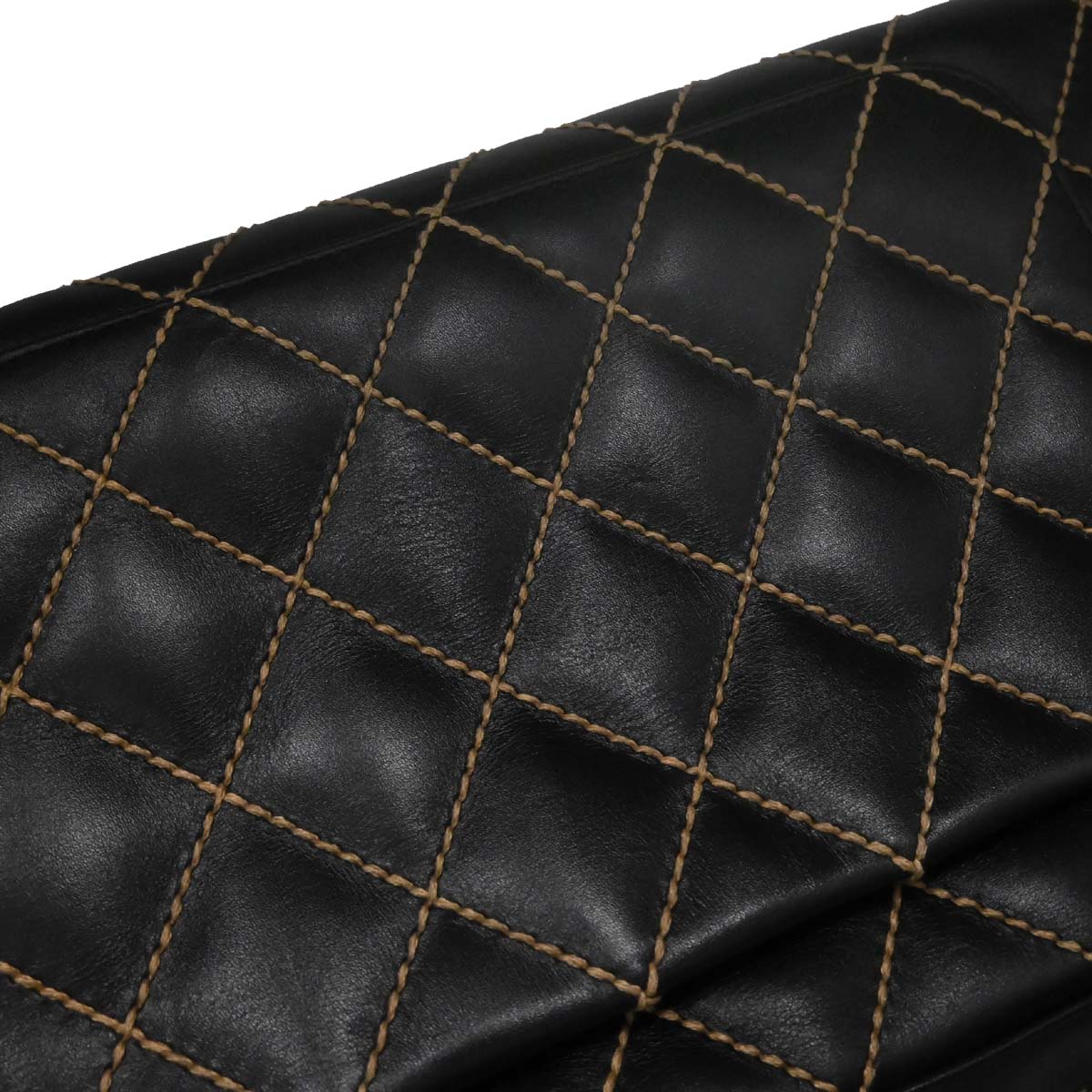 Chanel 2002-2003 Black Calfskin Wild Stitch Handbag