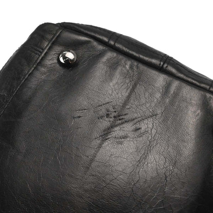 Chanel 2006-2008 Black Lambskin Lax Accordion Shoulder Bag