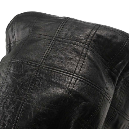 Chanel 2006-2008 Black Lambskin Lax Accordion Shoulder Bag