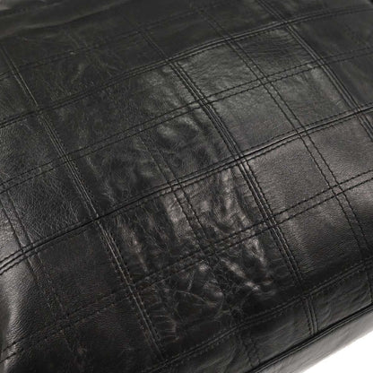 Chanel 2006-2008 Black Lambskin Lax Accordion Shoulder Bag