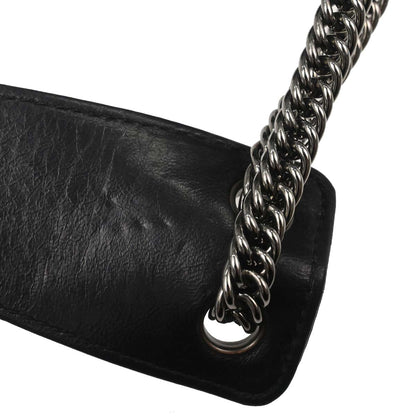 Chanel 2006-2008 Black Lambskin Lax Accordion Shoulder Bag