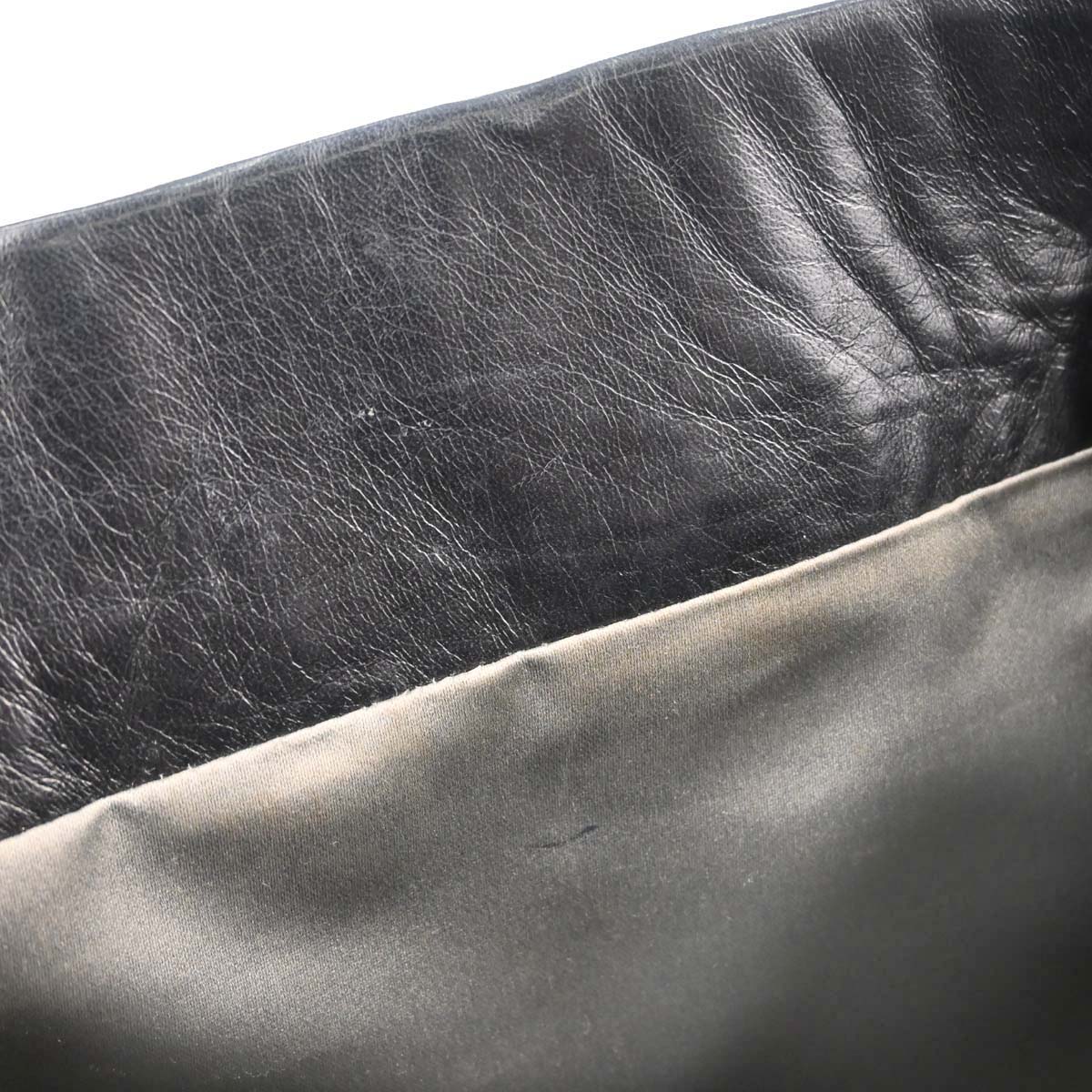 Chanel 2006-2008 Black Lambskin Lax Accordion Shoulder Bag