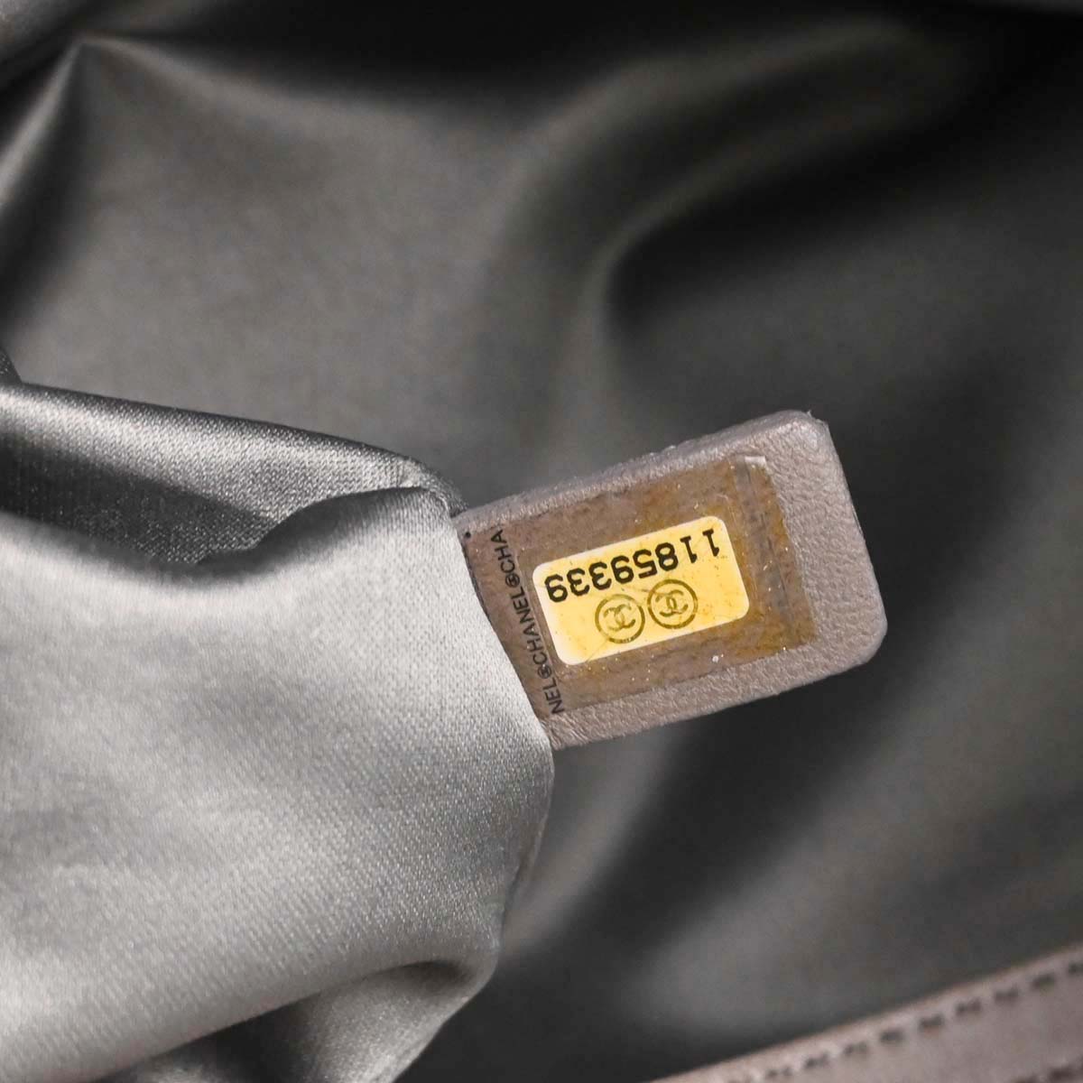 Chanel 2006-2008 Black Lambskin Lax Accordion Shoulder Bag