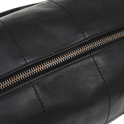 Chanel 2002-2003 Black Lambskin Choco Bar Handbag
