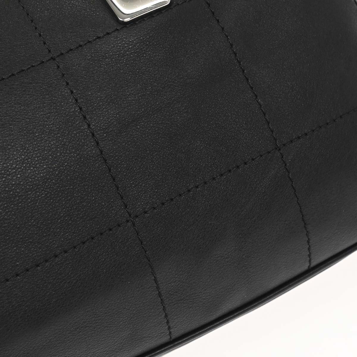 Chanel 2002-2003 Black Lambskin Choco Bar Handbag