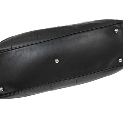 Chanel 2002-2003 Black Lambskin Choco Bar Handbag