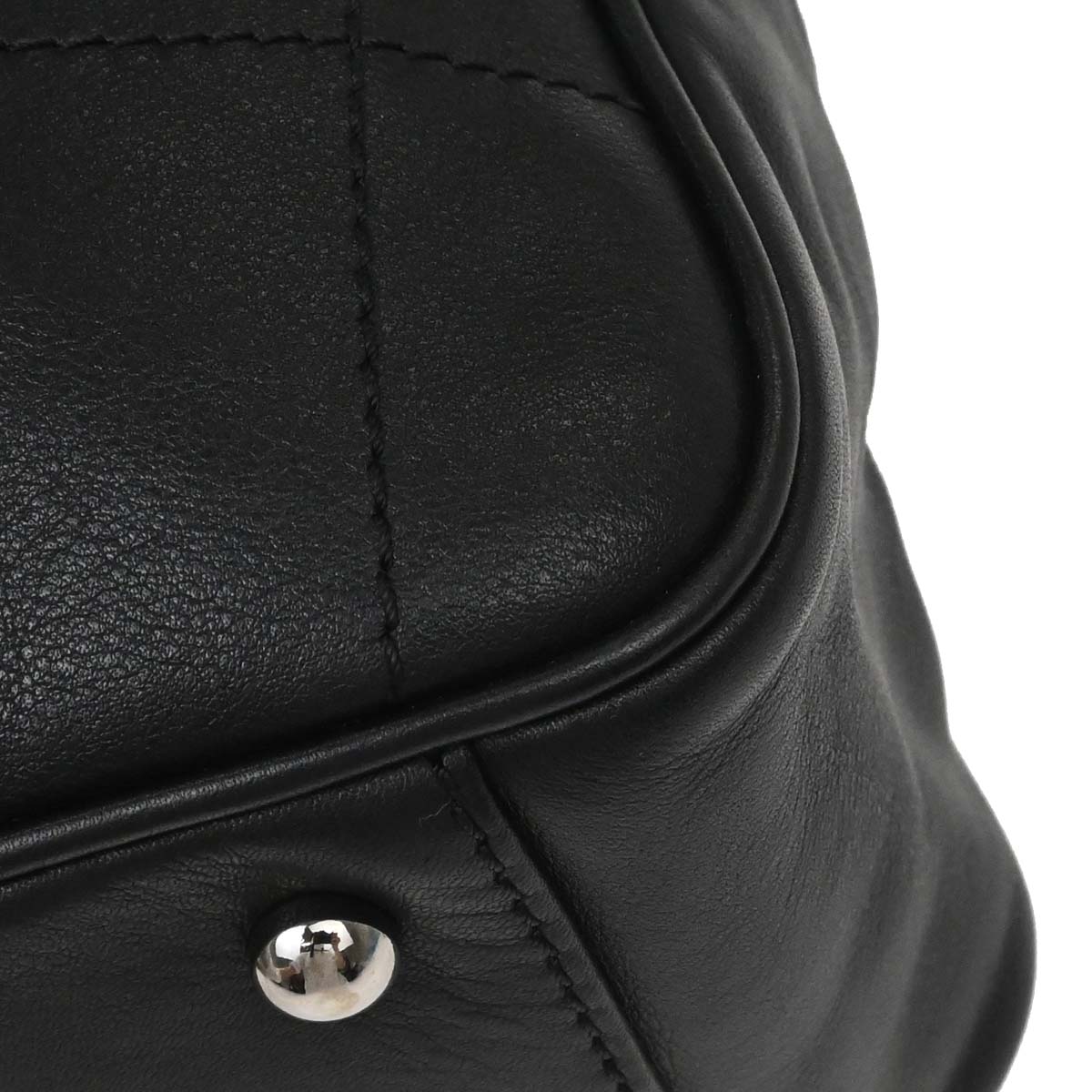 Chanel 2002-2003 Black Lambskin Choco Bar Handbag