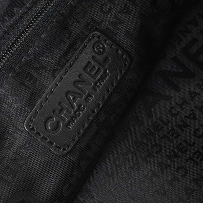 Chanel 2002-2003 Black Lambskin Choco Bar Handbag