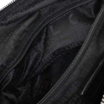 Chanel 2002-2003 Black Lambskin Choco Bar Handbag