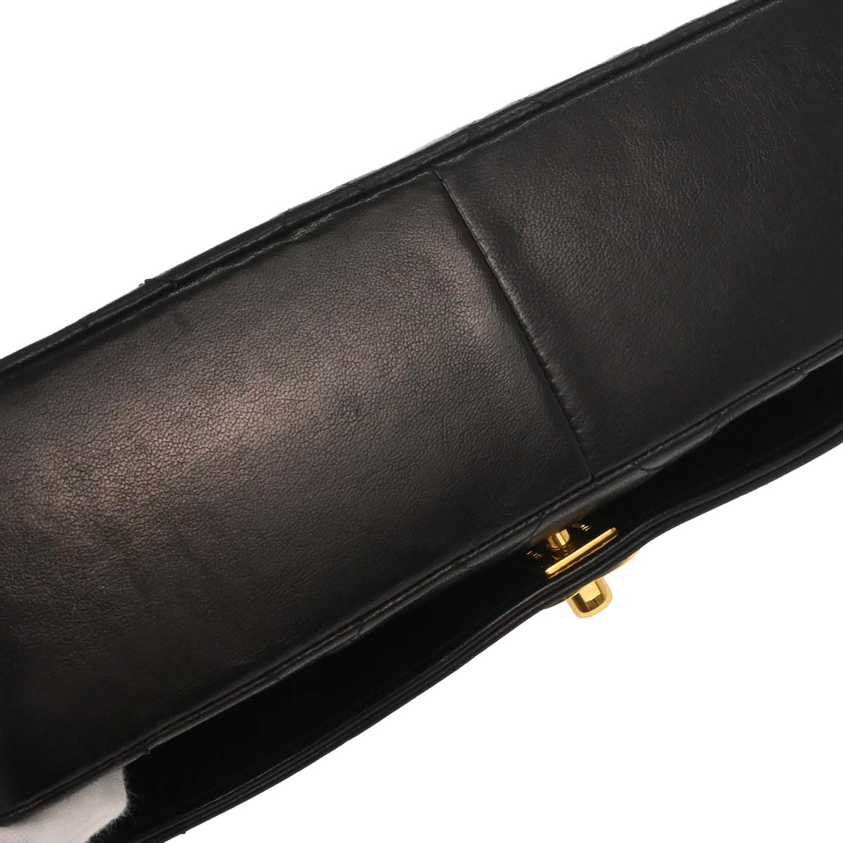 Chanel 1989-1991 Black Lambskin Medium Diana Shoulder Bag