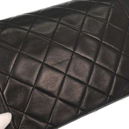 Chanel 1989-1991 Black Lambskin Medium Diana Shoulder Bag