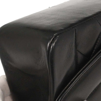 Chanel 1989-1991 Black Lambskin Medium Diana Shoulder Bag