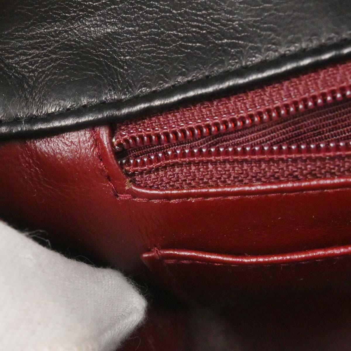 Chanel 1989-1991 Black Lambskin Medium Diana Shoulder Bag