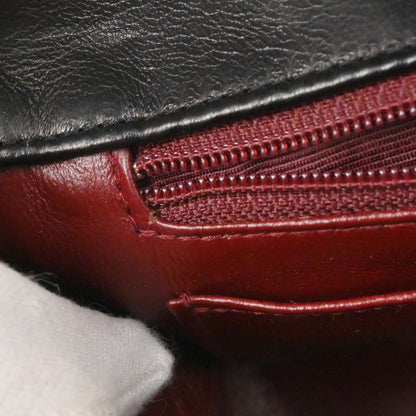 Chanel 1989-1991 Black Lambskin Medium Diana Shoulder Bag