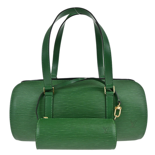 Louis Vuitton Green Epi Soufflot Handbag M52224