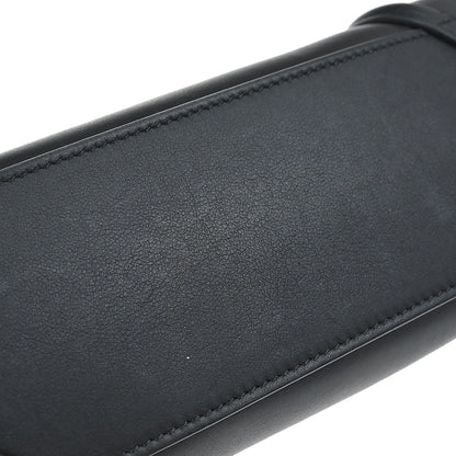 Celine Black Leather Nano Luggage Shoulder Tote Bag