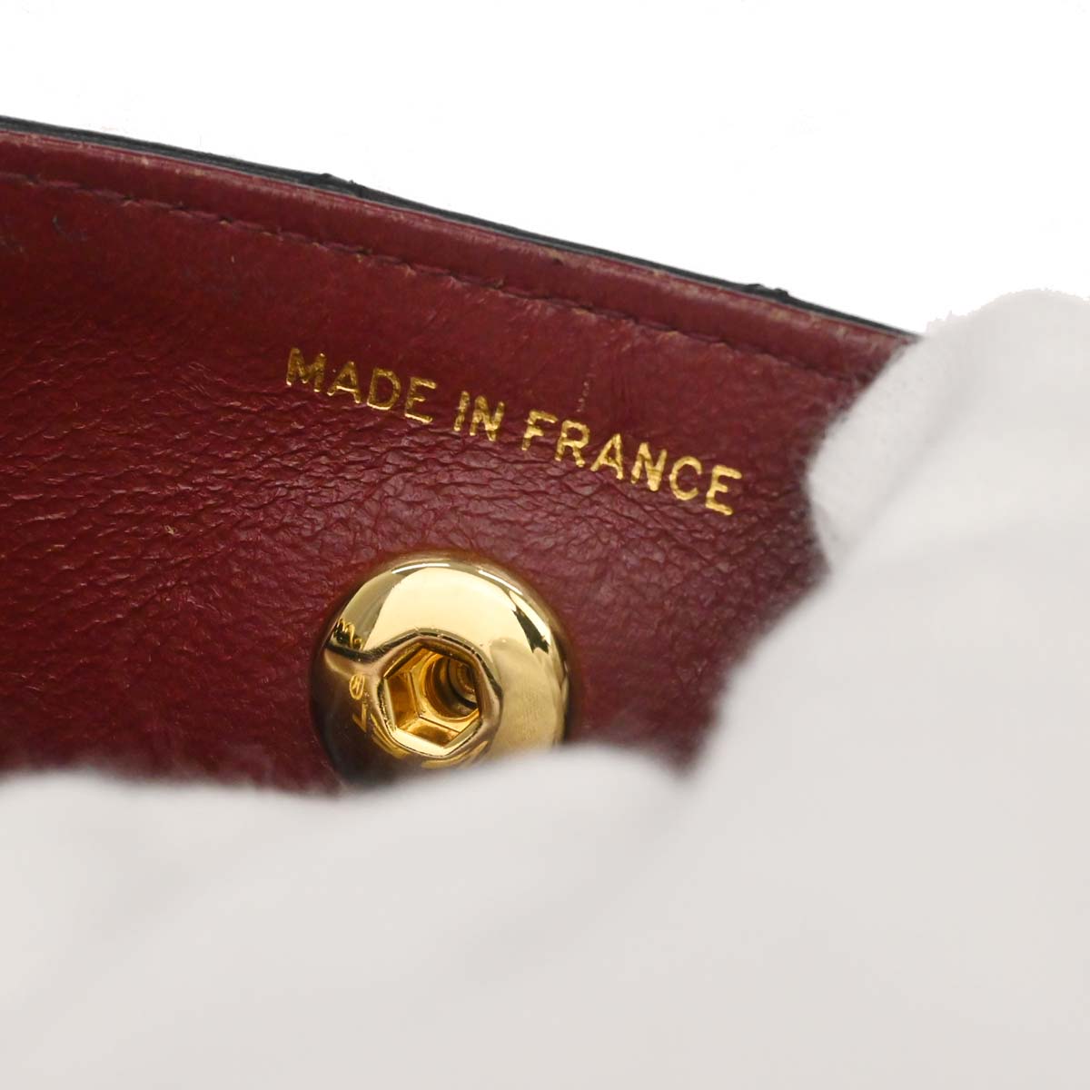 Chanel Black Lambskin Straight Flap Shoulder Bag