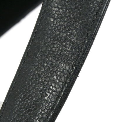 Chanel Black Caviar Skin Grand Shopping Tote GST Chain Handbag
