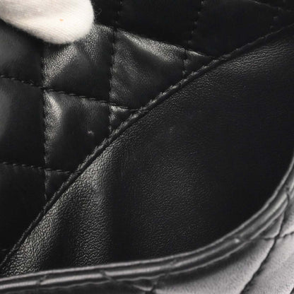 Chanel Black Lambskin Geometric Flap Shoulder Bag