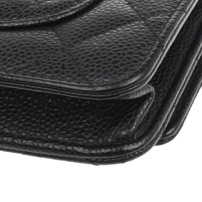Chanel Black Caviar Classic WOC Wallet on Chain Bag