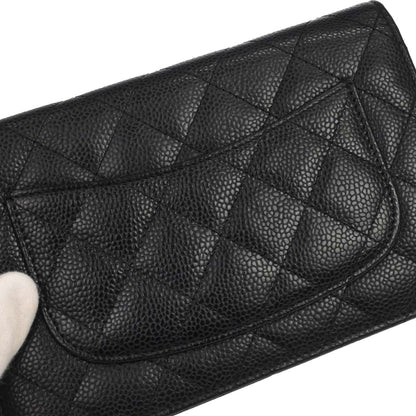Chanel Black Caviar Classic WOC Wallet on Chain Bag