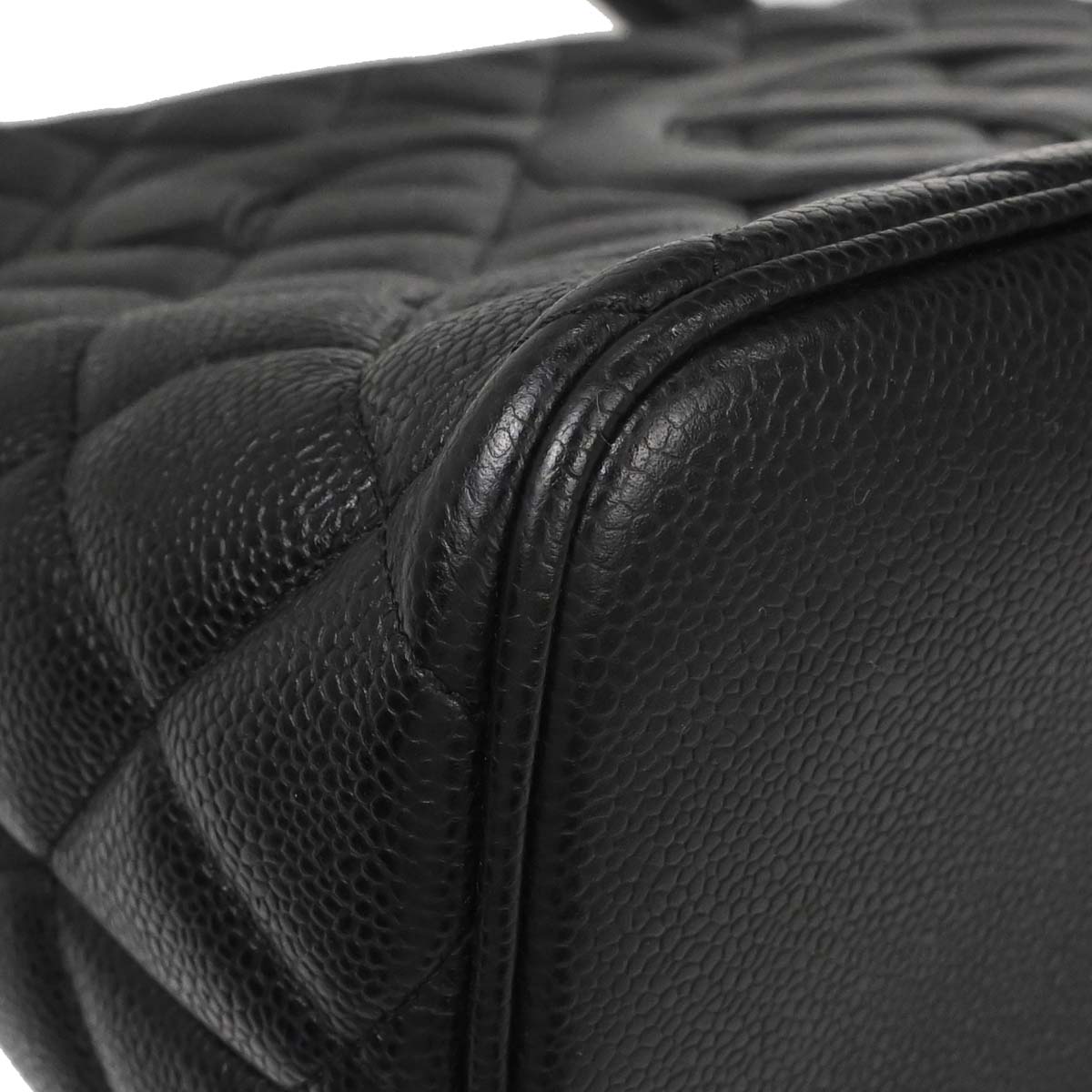 Chanel 2005-2006 Black Caviar Skin Medallion Tote Handbag