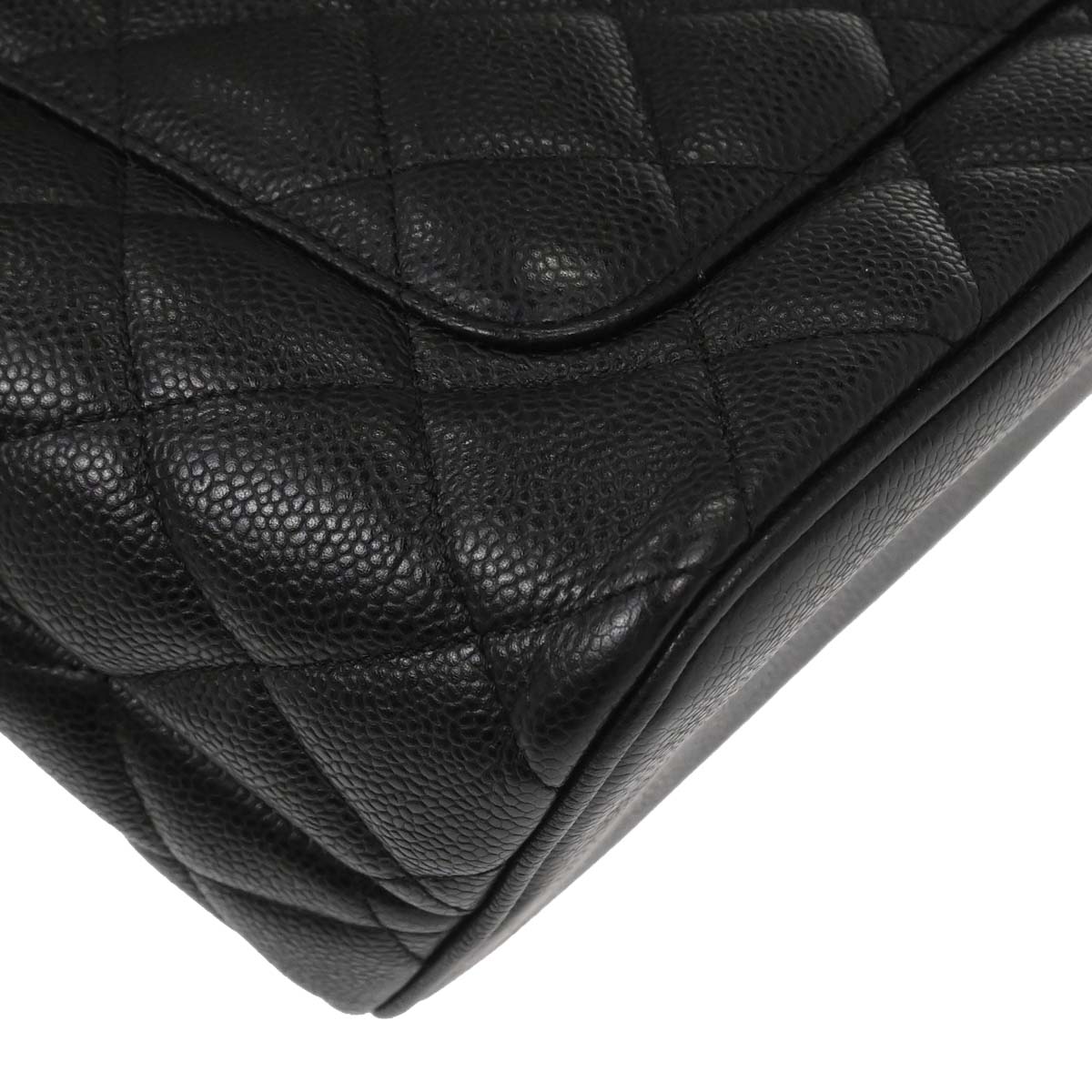 Chanel 2005-2006 Black Caviar Skin Medallion Tote Handbag