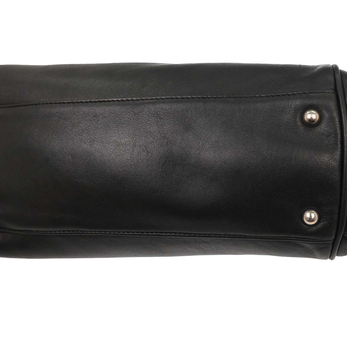 Chanel 2009-2010 Black Lambskin Tote Chain Handbag